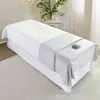 Set de tres piezas para salón de belleza de cubiertas de cama higiénicas, que incluye sábanas y una cubierta facial, no de algodón puro, para masaje y terapia, uso único por cliente