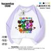 Rhythm Box Ropa Sprunki Camiseta de Manga Larga para Niños Primavera/Verano Camiseta Básica para Niñas Top de Algodón Primavera