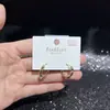 Pendientes Geométricos de Estilo Casual para Mujer Diseño Original Galvanizado Ecológico Aguja de Plata S925 Tienda Compra al por Mayor Accesorios