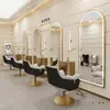 Barbearia Celebridade da Internet Espelho Parede Espelho de Cabeleireiro Lado Único Espelho Iluminado Parede Salão de Cabeleireiro Espelho LED Especial Inteligente