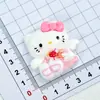 Gato Blanco Cachorro DIY Resina Joyería Accesorios Funda de Teléfono Pegamento Crema Cubierta Protectora Parche Material para Joyería Dibujos Animados