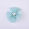 En stock tela seersucker flor DIY hecho a mano coreano 5cm tocado corsage accesorios decorativos para ropa accesorios de flor de gasa