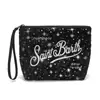 Moda Europeia e Americana Estampa de Leopardo Material de Mergulho Bolsa de Cosméticos Design de Nicho Bolsa para Batom e Cosméticos Bolsa de Higiene Pessoal Portátil para Viagem