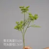 Flores artificiais em tons de verde, de haste única, para decoração de local de casamento, decoração de salão de casamento de luxo, arranjos florais de plástico
