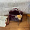 2026 Nuevo Estilo Coreano Lindo Peluche Bolso de Hombro Único de Moda Tendencia para el Trabajo Alta Calidad Bolso Cruzado Mochila Estilo Coreano