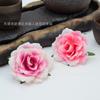 Camelia de Imitación con Hojas Rosa Nórdico Caja de Regalo para Mano Corona DIY Arreglo Floral Celebración Ramillete de Muñeca para Hacer