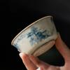 Pintado à mão underglaze cor master cup copo único xícara de chá de cerâmica especial pessoal grande xícara de degustação de chá puer xícara kung fu jogo de chá