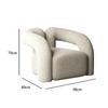 Sofá individual de lujo nórdico ligero para sala de estar, sofá perezoso, sillón de ocio, sillón de tigre de lana de cordero de celebridad de Internet