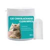 Lenços de Limpeza para Gatos para Pelos do Queixo Preto, Limpeza Suave para Pelos do Queixo de Gato, Limpo, Confortável e Refrescante