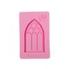 Flip sugar mold European porta e janela molde de bolo clássico villa castelo porta chocolate silicone molde ferramentas de cozimento