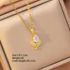 Acero de Titanio Collar Popular para Mujer, Cobre Microincrustado con Chapado en Oro Real, Estilo de Celebridad de Internet Ins de Gama Alta, Exquisita Cadena para Clavícula