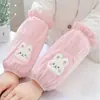 Manga Femenina Manga Linda Otoño e Invierno Larga de Trabajo Anti-suciedad Manga de Chaqueta de Plumas de Oficina Manga de Estudiante