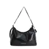 Bolsa Feminina Fashion de Grande Capacidade, Bolsa de Ombro Texturizada da Moda, Simples e Versátil, Adequada para o Trabalho e Uso Casual, Bolsa Transversal com Corrente para Mulheres