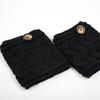 Cubrepiernas Transfronterizos Cubierta para Piernas Lana Tejida Protectores de Piernas Botas Doble Capa Engrosado Botón en Forma de W Cubierta para Calcetines