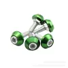 Tornillos para Modificación de Guardabarros de Motocicleta, Conjunto de Tuerca Dividida de Aluminio, Tornillos Decorativos para Matrícula de Vehículo Eléctrico