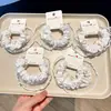 Paquete de 2 Gomas para el Cabello de Encaje Primavera y Verano, Dulces Bandas para el Cabello Estilo Coreano para Cola de Caballo Alta, Scrunchies de Alta Elasticidad Accesorios para el Cabello