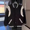 Diseño Nuevo de Primavera y Otoño Chaqueta de Uniforme de Béisbol Patchwork Retro con Diamantes Gipsófila Chaqueta Brillante de Uniforme de Béisbol para Hombres y Mujeres