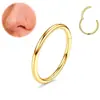Anillo cerrado de acero inoxidable 316L transfronterizo de Europa y Estados Unidos, anillo nasal funcional, anillo sin costuras, pendientes, joyería de perforación, fabricantes al contado