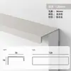 Moderno Simples Sem Fenda Porta de Armário Guarda-Roupa Invisível Perfil de Alumínio Lado do Cartão Puxador Estendido Liga de Alumínio