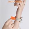 Para Correa de Reloj Inteligente Apple Contraste Lazo Magnético Silicona Deportes Personalizado Creativo Moderno Correa iwatch