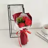 Día de San Valentín y Día de la Madre Nuevo Set de Regalo de Caja de Jabón con 3 Flores de Rosa de Jabón y Clavel