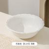 Vajilla de cerámica francesa vintage con relieve, estilo palaciego, plato llano para dim sum, plato hondo, plato ligero de lujo para cena.