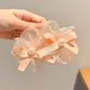 2025 Luxo Leve Elegante Alta Qualidade Rede Flor Atmosfera Laço Grampo de Cabelo Acessórios de Cabelo Presilha de Tubarão