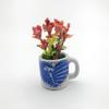 Mini Vaso Cerâmico Magnético Decorativo Criativo Transfronteiriço 3D Realista Pequeno Vaso de Flores Fofo Ímã Decorativo de Geladeira