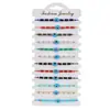Venta Caliente Europea y Americana Set de 12 Piezas Pulsera Ojo de Diablo Pulsera Bohemia Tejida a Mano Pulsera de Cristal para Pareja