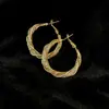 Pendientes de Aro Grandes de Moda Lujosa con Incrustaciones de Diamantes para Caras Cuadradas y Redondas, Pendientes Llamativos Modernos y Únicos, Accesorios de Moda para Orejas al por Mayor