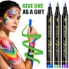 Marcadores de Tatuaje de Venta Caliente Transfronterizos, Plumas de Tatuaje Temporal para Pintura Corporal, Pegatinas de Boceto de Tatuaje Gratis, Plumas para Disfraces de Fiesta