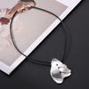 Collar corto exagerado de joyería de alta calidad, nuevos productos transfronterizos, Oriente Medio, Europa y América, joyería exagerada de comercio exterior, collar de cuerda de cuero cepillado