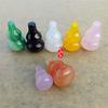 Suministro a precio de fábrica joyería ágata pareja calcedonia hielo calabaza colgante clavícula calcedonia calabaza para niños