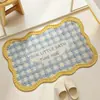 Alfombrillas de Piso Estilo Japonés y Coreano de Lino Sintético para Baño, Entrada del Hogar, Felpudos Tejidos Absorbentes de Agua de Secado Rápido, Alfombras para Ducha