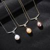 Collar con colgante de perla de agua dulce de plata esterlina S925 Pag&Mag para mujer, collar de perlas estilo Ins transfronterizo, joyería al por mayor