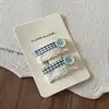 Pasador de Flor con Lazo Estilo Coreano para Niños con Botón Inspirado en un Diseño, Pinza de Fresa y Pinza Lateral con Forma de Corazón