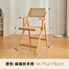 Silla plegable de bambú para balcón de casa, silla de bambú portátil para acampar al aire libre, disponible en colores natural y nogal, personalizable