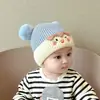Gorro de Lana Grueso Tejido Cálido para Hombre, Gorro de Bebé Estilo Coreano, para Bebé Niña en Otoño e Invierno, Lindo Gorro de Invierno con Protección para las Orejas, Lindo