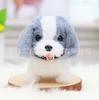 Lindo perro de peluche eléctrico, mascota artificial digital que ladra y mueve la cola, conejito de juguete para niños.