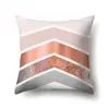 Funda de almohada de poliéster marmoleado estilo ins nórdico estampado geométrico terciopelo piel de melocotón funda de almohada para sofá de sala de estar QTH03