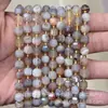 6mm 8mm Pedra Natural Cristal Ágata Canto Chanfrado Quadrado DIY Pulseira Colar Acessórios de Joias Produtos Semi-Acabados Atacado