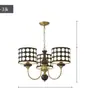 Lustre de madeira maciça 60% novo todo em cobre, estilo meados do século, luz principal redonda retrô francesa e americana, arte em ferro de alta qualidade