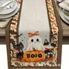 Toalha de Mesa de Halloween Nova Transfronteiriça com Toque de Luxo, Decoração de Mesa de Sala de Estar e Jantar, Decoração de Feriado, Personalização de Toalha de Mesa para Festa e Restaurante