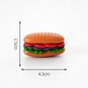 Simulação Hambúrguer Batatas Fritas Sobremesa Comida Brincadeira DIY Decorações Sacola Surpresa Acessórios de Pendurar Micro Paisagem Mini Desktop Pequenos Enfeites