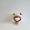 Chapéu de bebê para outono e inverno, gorro de bebê, chapéu de inverno quente com proteção para as orelhas para meninos e meninas, chapéu fofo de pelúcia para crianças
