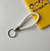 Chaveiro de corda de couro trançado com detalhes chaveiro de casal chaveiro de carro pequeno presente chaveiro colorido atacado