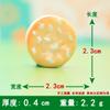 Sándwich de simulación galleta rollo de toalla plato de cena accesorios de resina cargador diy cubierta protectora agujero zapatos zapatos flor