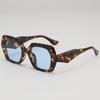 Gafas de sol de moda con marco grande irregular y polígono, populares en Internet, con personalidad, para viajes y anti-UV.