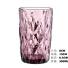 Entre na Loja para Negociar o Preço de Copos Grandes de Boca com Design Vintage Europeu em Vidro Embossado com Formato de Diamante, Copos para Bebidas, Copos de Água, Copos de Chá, Copos de Vidro