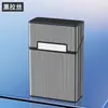 Estojo de cigarro de liga de alumínio com tampa flip 20 unidades para cigarro de fumo grosso à prova de pressão à prova de umidade portátil